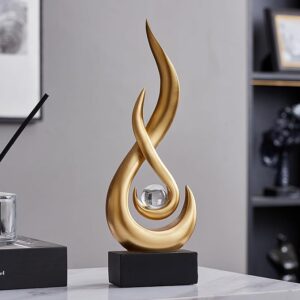 Gold Modern Home Décor Accents,for Living Room Table Center piece