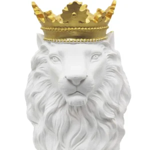 15''H White Lion statue, Top Collection Figurine, Home/Desk/Outdoor Decoration