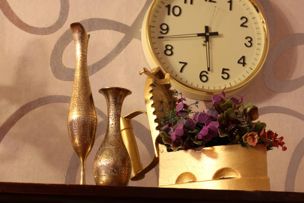 Antiques. Old iron, jug and vase. Old things